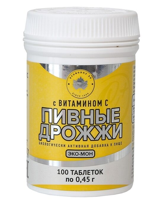 Пивные дрожжи ЭКО-МОН с Витамином С