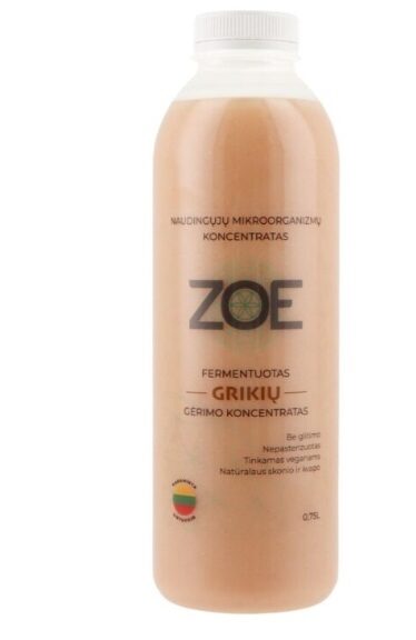 Концентрат ферментированного НАПИТКА ИЗ ГРЕЧКИ ZOE, 0.75 л