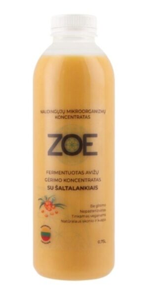 ZOE ферментированный концентрат овсяного напитка С ОБЛЕПИХОЙ, 0.75 л