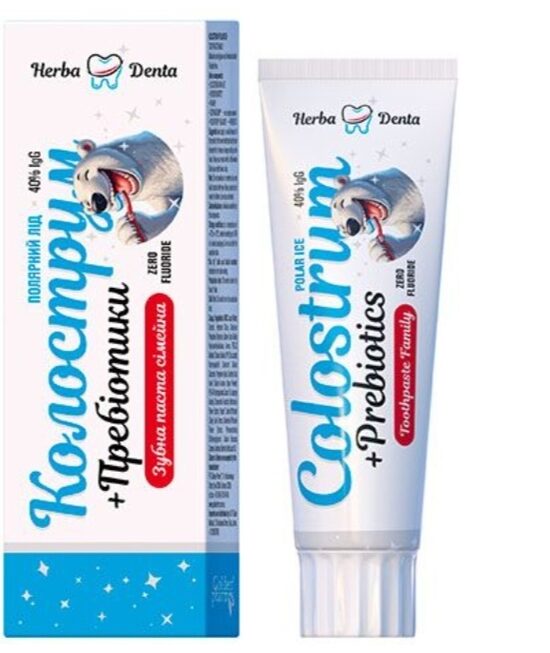 Зубная паста семейная Herba Denta Colostrum Полярный лед 100 г