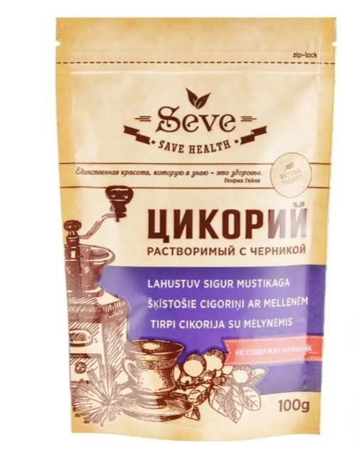 Цикорий растворимый Seve с черникой 100 г