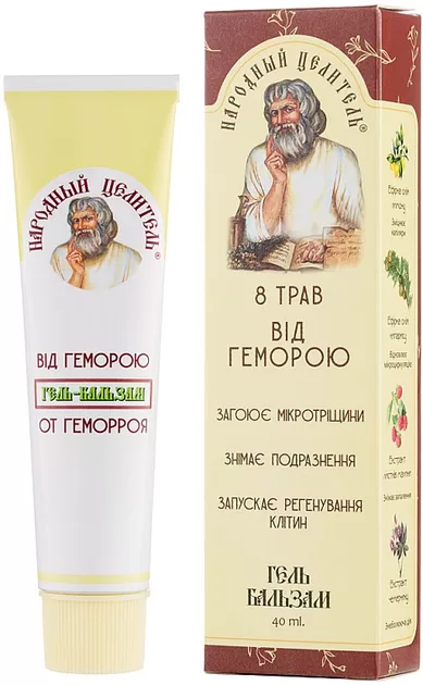 Gela balzams hemoroīdiem - Tautas dziednieks 40ml