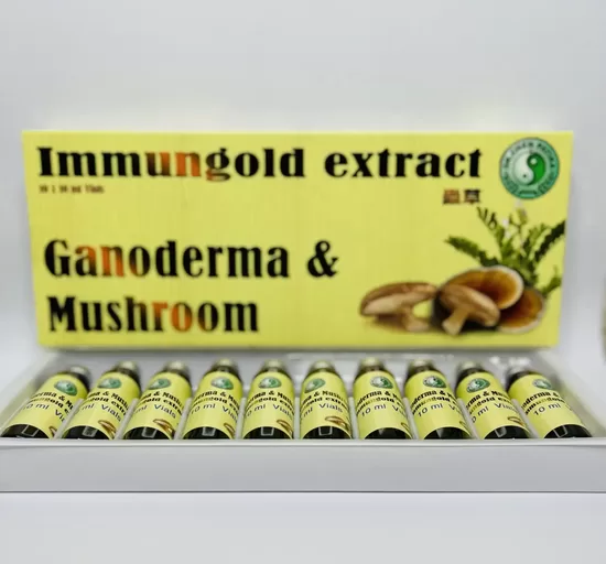 Immungold Extract Ganoderma & Mushroom 10 dzeramie flakoni