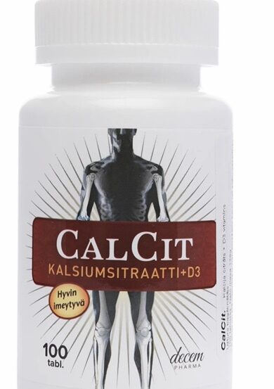 CalCit Kalcija citrāts + D3, 100 tabletes