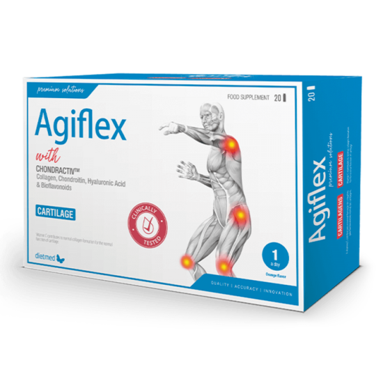 Agiflex visas nepieciešamās sastāvdaļas locītavām, 20 gab.