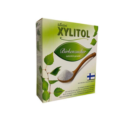Ksilitols (xylitol) bērzu cukurs, dabīgs saldinātājs, SANTINI, 250 g