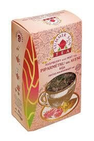 Piparmētru un aveņu tēja