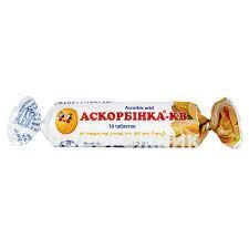 Askorbinskabe ar apelsīnu garšu