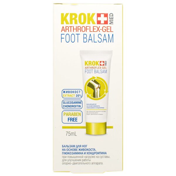 Artroflex ar hondroitīnu un glikozamīnu Krok Med gēls, 75 ml