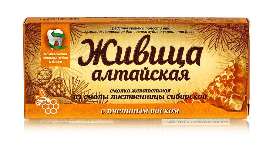 Жвачка. Живица «Алтайская» с пчелиным воском - 100% натуральный продук