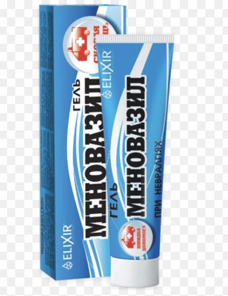 Krēms-gels Menovazils - neiralģija, artralģija, mialģija