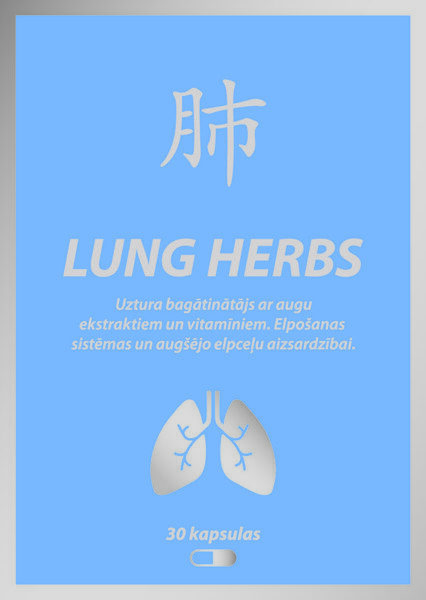 Lung Herbs 30 gab. Elpošanas sistēmas un augšējo elpceļu aizsardzībai