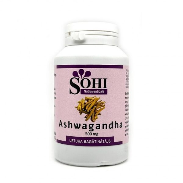 Ashwagandha N60 (veģetārās kapsulas) 500mg, SOHI