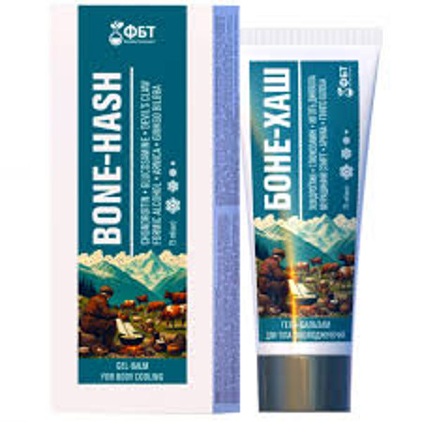 BONE-HASH atvēsinošs ķermeņa krēms-balzams, 75 ml