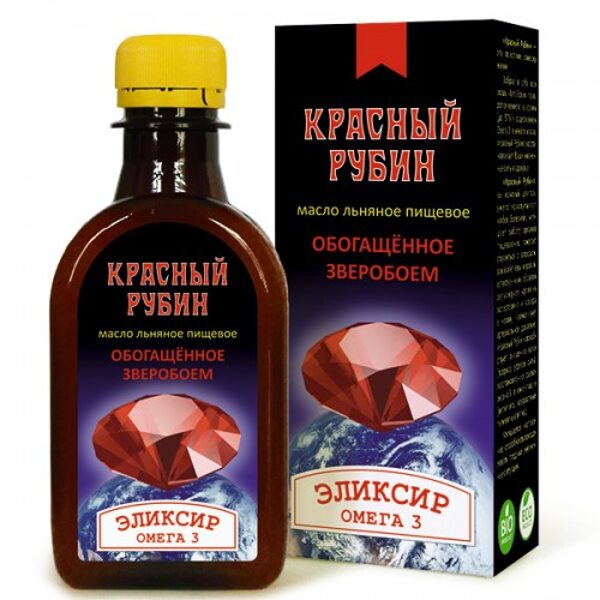 Красный Рубин льняное масло с экстрактами трав 200мл 
