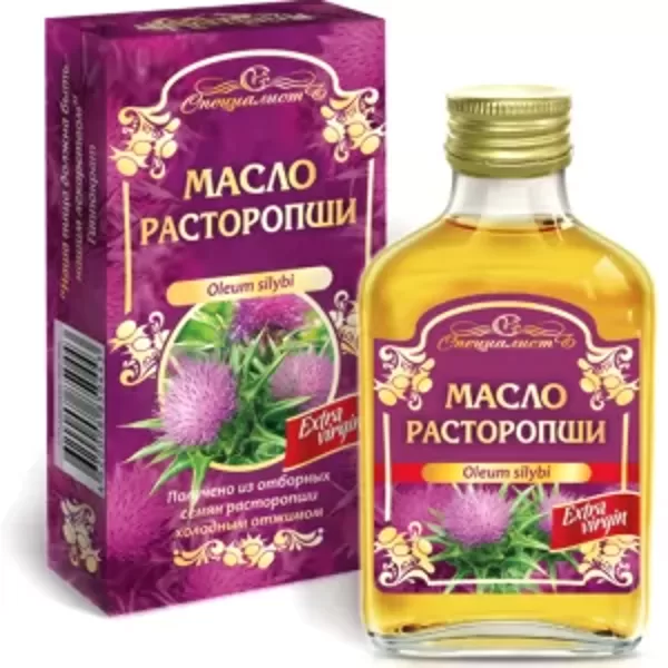 Нерафинированное Масло Расторопши Extra Virgin Алтай, Специалист, 100мл