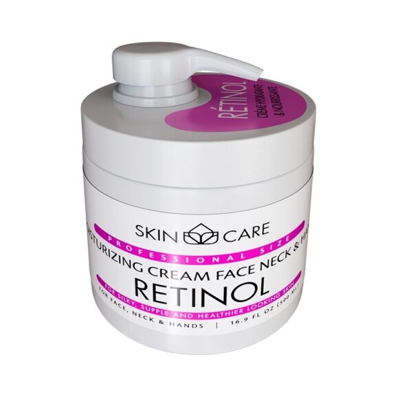 SKIN CARE Retinol Mitrinošs un barojošs krēms sejai, kaklam un rokām ar retinolu, 500 ml