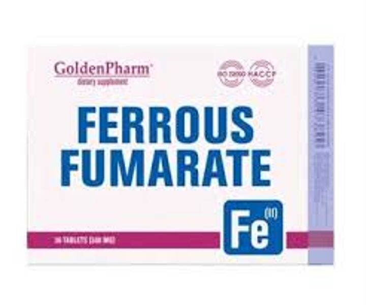 Dzelzs fumarāts anēmijas ārstēšanai Golden Pharm tabletes Nr.36