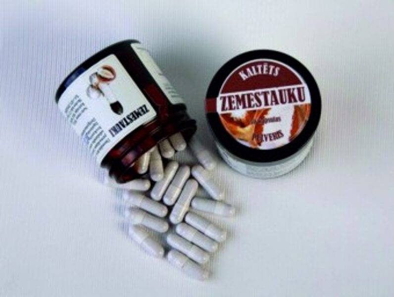 Kaltēts zemestauku pulveris kapsulās N50 (25g)